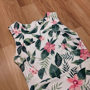 3/25 Summer Floral Thick Stretch Dress